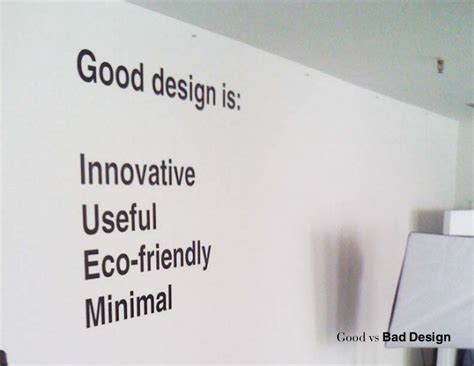 Good vs bad design