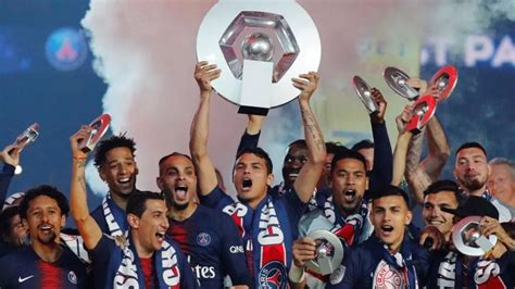 Five teams who have won the most Ligue 1 titles