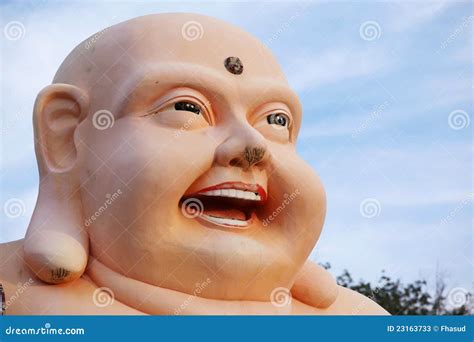 Face of Chinese God of Wealth, Prosperity and Happ Stock Image - Image of happy, idol: 23163733