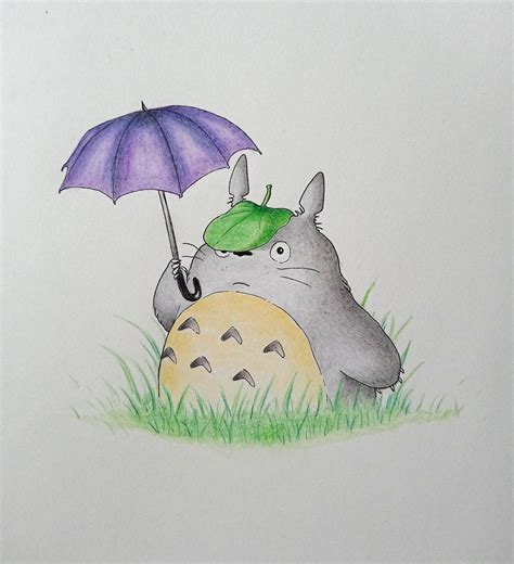 Just a little Totoro drawing :) : r/ghibli