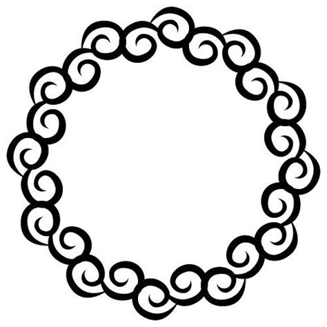 Free SVG Files | SVG, PNG, DXF, EPS |Swirl Monogram Frame