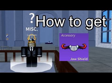 How to get jaw shield accessory in blox fruits | Roblox - YouTube