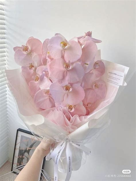 Pink orchids bouquet – Artofit