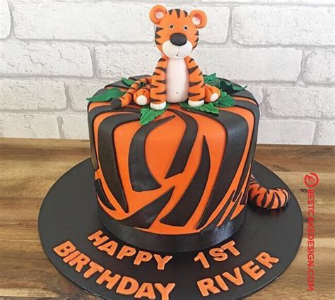 50 Tiger Cake Design (Cake Idea) - February 2020 | Tiger cake, Tiger ...