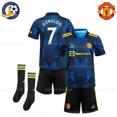 Manchester United Third Junior Kit Ronaldo 7 Printed 22/23 | Best Deal