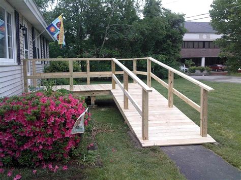 Outdoor Handicap Ramp Rails