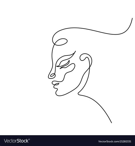 Abstract woman face Royalty Free Vector Image - VectorStock