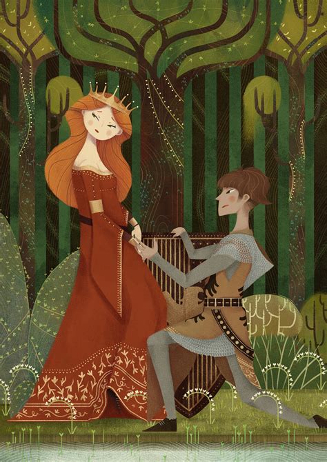 Guinevere and Lancelot, a tale on Behance