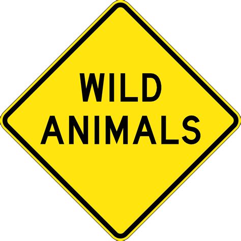 Wild Animals | Road Signs | USS