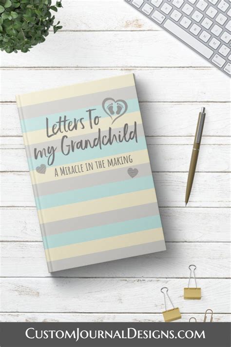 Letters to My Grandchild Unisex Baby Writing Journal. First Time Grandmother Keepsake Gift Idea ...