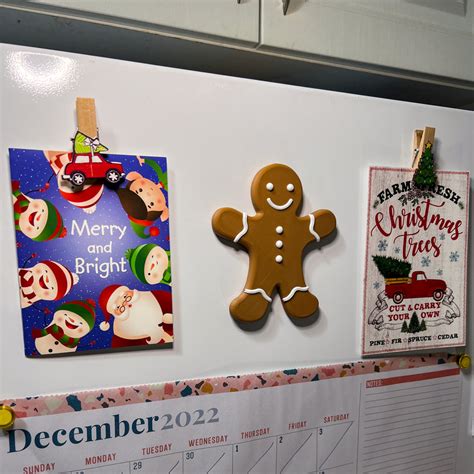 Magnetic Modular Gingerbread Man - Festive Fidget Fridge Friend – YGK3D