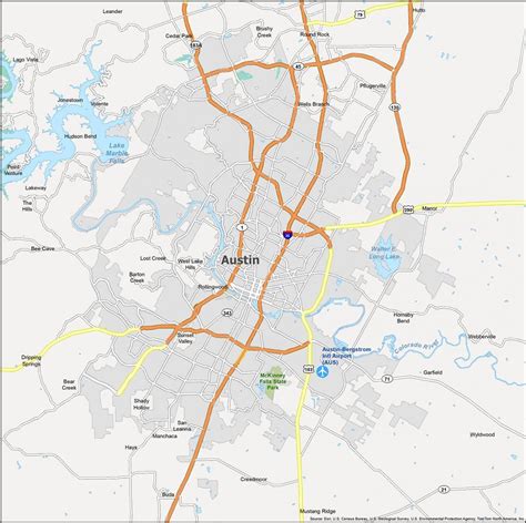 Map Of Austin Texas And Surrounding Cities - Winny Kariotta