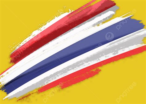 Thailand National Day Flag Brush Background, National Day, National Flag, Brush Background Image ...