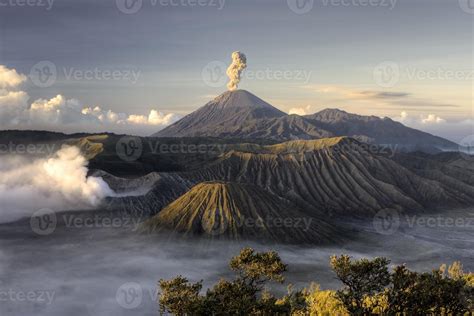 Bromo volcano after eruption 1177674 Stock Photo at Vecteezy