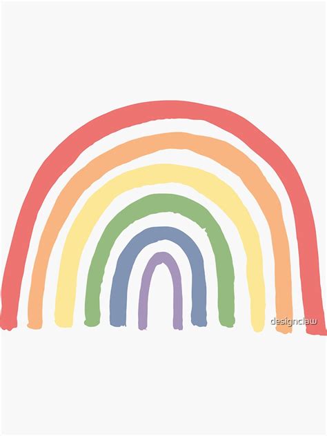 "Aesthetic Rainbow" Sticker for Sale by designclaw | Redbubble