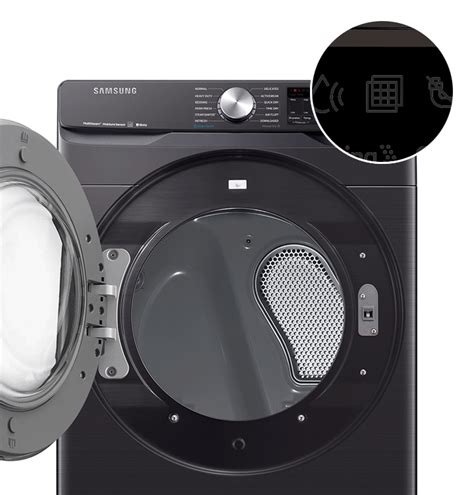 Black Stainless Steel DVE45R6300V 7.5 cu. ft. Smart Electric Dryer