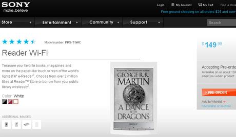 Sony Reader Wi-Fi all set to engross booklovers in a few weeks ...