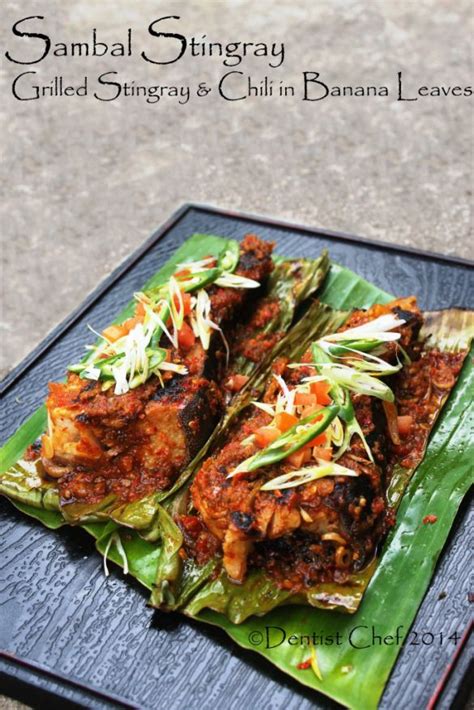 Recipe Sambal Stingray (Grilled Stingray-Skate with Chili Barbeque Sauce) Ikan Pari Bakar Bumbu ...