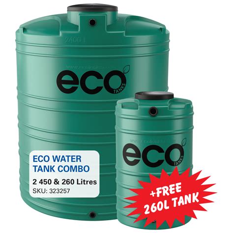 Water Tank Combo 2450Lt & Free 260Lt, ECO TANKS - Cashbuild