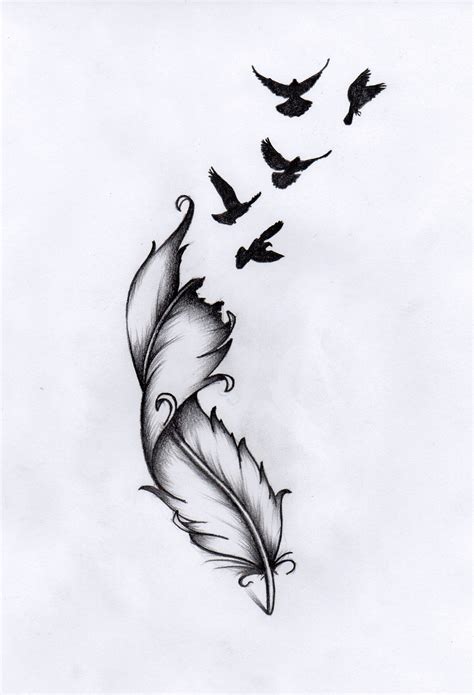 Pin by Pszeklety on Moje rysunki | Feather tattoo design, Feather ...