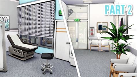 Hospital 🏥 Part 2 | The Sims 4 - Speed Build (NO CC) - YouTube