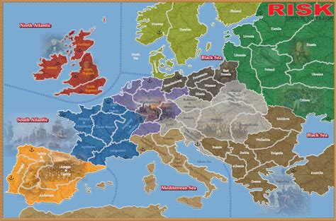 Risk (Game) - Wikipedia - Risk Board Game Printable Map | Free ...