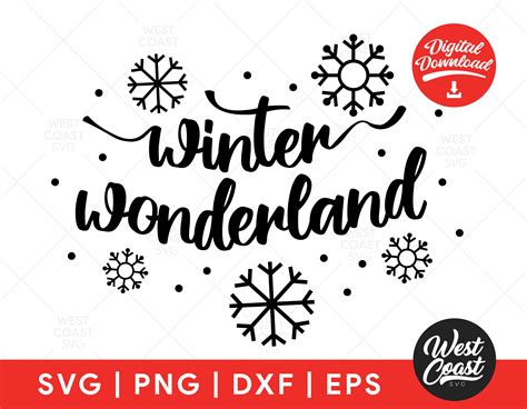 Winter Wonderland SVG DXF EPS Png Cut Files for Cutting | Etsy