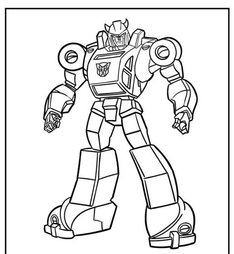 Little Transformer Bumblebee coloring page - Download, Print or Color Online for Free