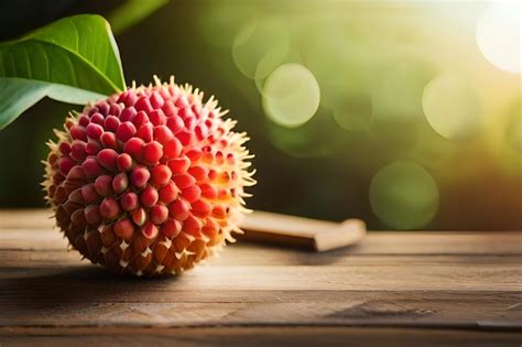 Premium AI Image | lychee fruit i a table