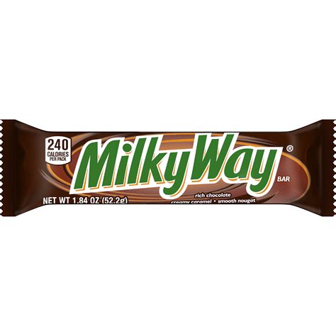 Milky Way Milk Chocolate Singles Size Candy Bars, 1.84 Oz - Walmart.com