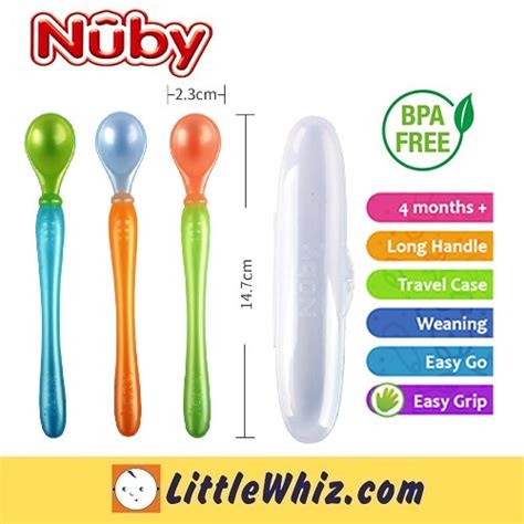 Nuby: Easy Go Spoons & Travel Case (BABY SPOON) | Shopee Malaysia