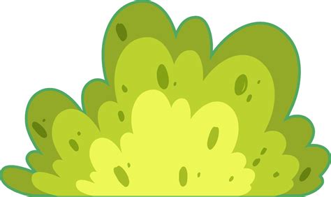 Green bush in cartoon style 4559593 Vector Art at Vecteezy