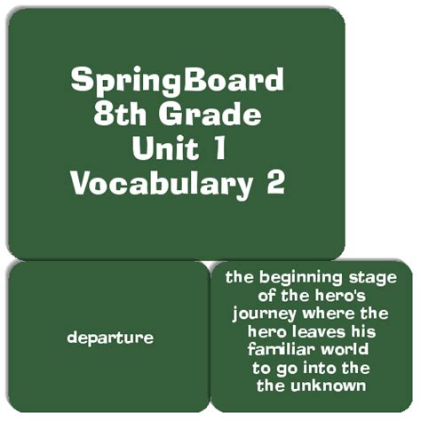 8th Grade Vocabulary 2 - Match The Memory