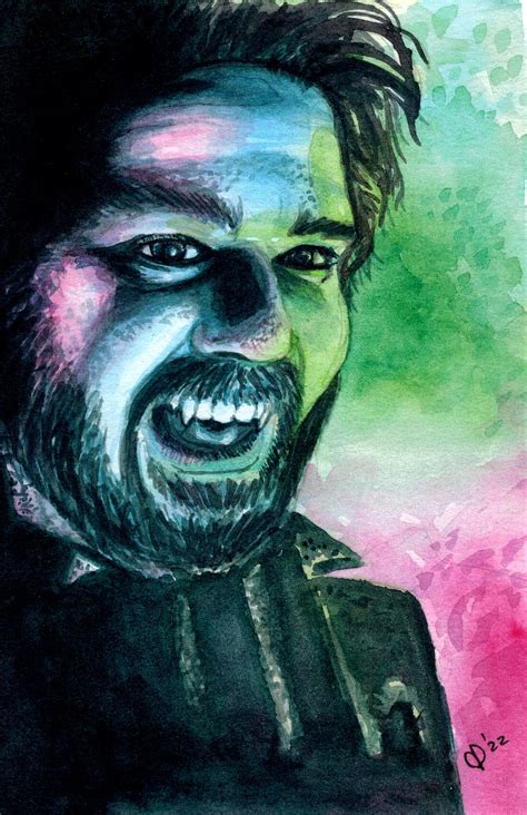 Bat! Watercolor by Me : r/WhatWeDointheShadows