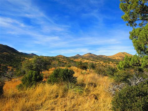 Foothills of the Santa Rita Mountains where the trail runs.