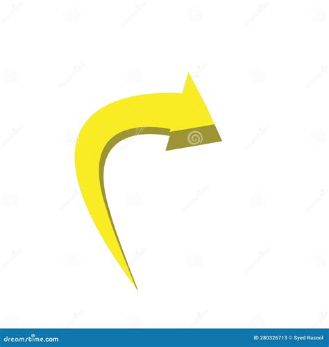 Arrow Vector Yellow Arrow Vector Download Stock Vector - Illustration of vector, yellow: 280326713