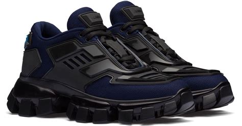 Prada Rubber Cloudbust Thunder Sneakers in Blue - Lyst