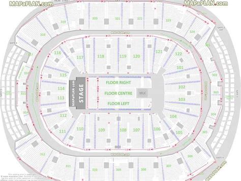 Toronto Scotiabank Arena seat & row numbers detailed seating chart - MapaPlan.com