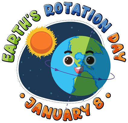 Earth Rotation Day Banner Design Stock Illustration - Download Image ...