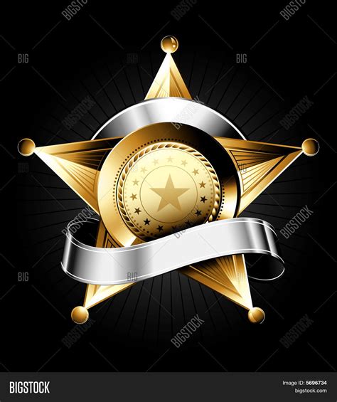 Sheriff Badge Vector & Photo (Free Trial) | Bigstock