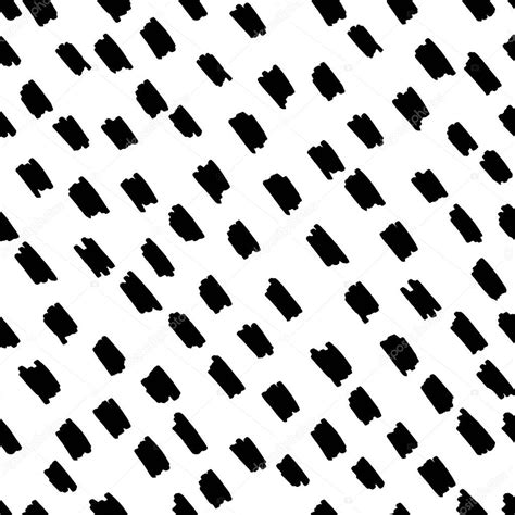 Abstract black and white background with grunge hand drawn element. Geometric seamless pattern ...