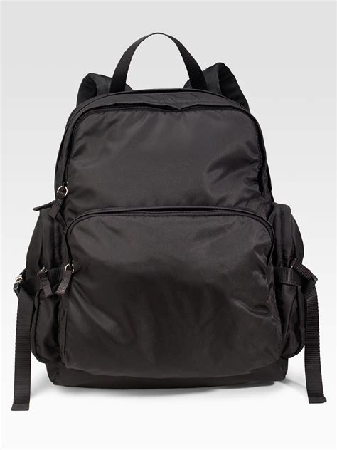 Lyst - Prada Woven Nylon Backpack in Black for Men