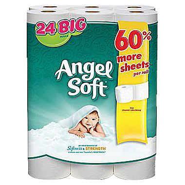 24-Pk Angel Soft Big Rolls Bath Tissue : $6.99 | MyBargainBuddy.com