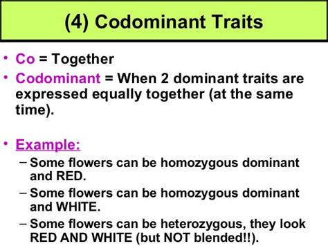 Biology Unit 5 Notes: Non-Mendelian Traits