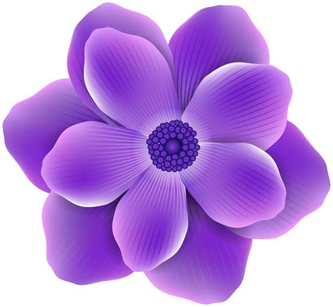 Purple Flower Clip art - Purple Flower PNG Clip Art Image png download ...