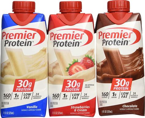 Amazon.com: Lot of 12 Premier Protein 30g High Protein Shakes 11 Oz. Variety Pack Contains ...