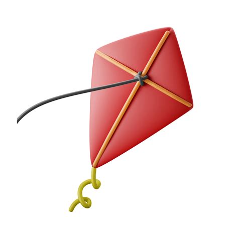 red kite flying 3d icon illustration 10881285 PNG