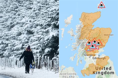 Scotland weather - 70mph winds & 21 flood alerts before temperatures drop to -2C | The Scottish Sun