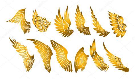 Golden wings Stock Vector by ©amino10 43959325