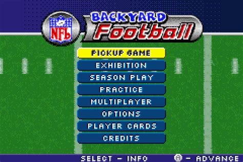 Backyard Football Screenshots | GameFabrique